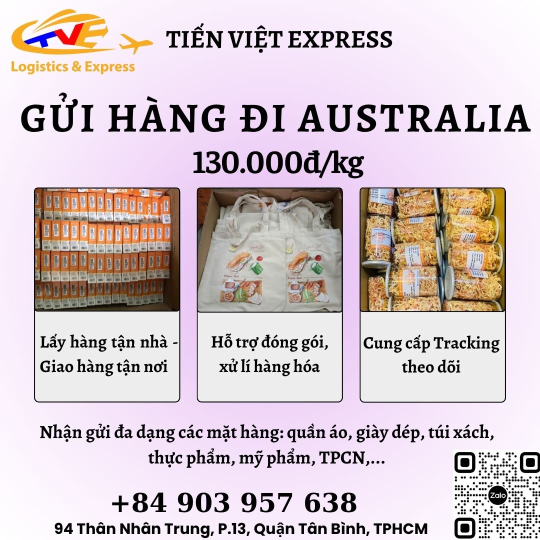 Gửi hàng đi Úc- Tiến Việt Express